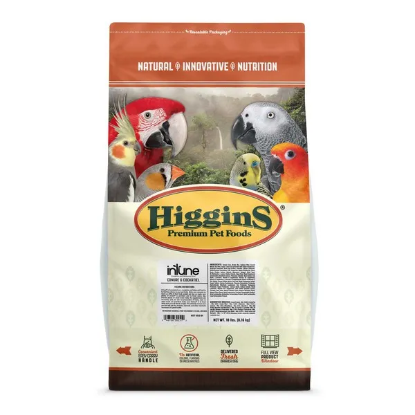 18 Lb Higgins Intune Conure/Cockatiel - Food